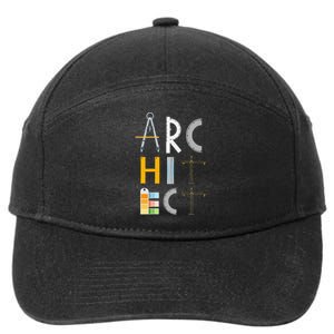 Architect Gifts Architecture Students 7-Panel Snapback Hat