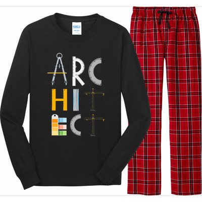 Architect Gifts Architecture Students Long Sleeve Pajama Set