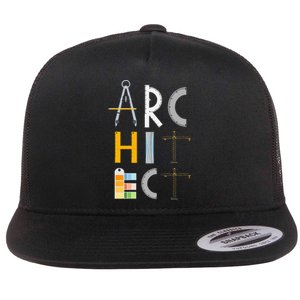 Architect Gifts Architecture Students Flat Bill Trucker Hat