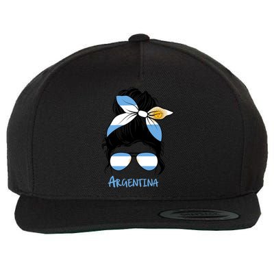 Argentinian Girl Argentina Girl Chica Argentine Gift Wool Snapback Cap