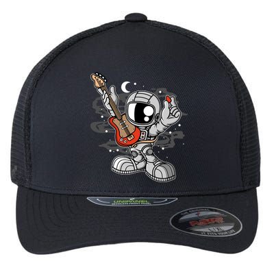 Astronaut Guitar Flexfit Unipanel Trucker Cap
