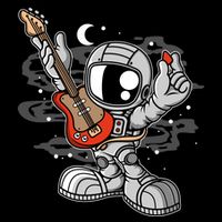 Astronaut Guitar City Backpack