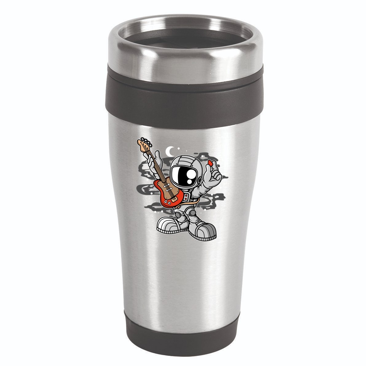 Astronaut Guitar 16oz Travel Tumbler