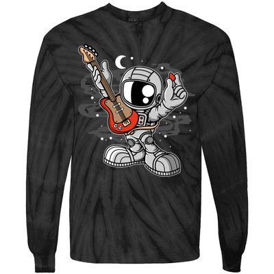 Astronaut Guitar Tie-Dye Long Sleeve Shirt