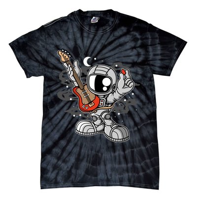 Astronaut Guitar Tie-Dye T-Shirt