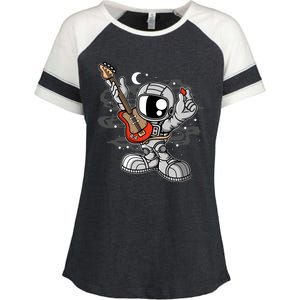 Astronaut Guitar Enza Ladies Jersey Colorblock Tee