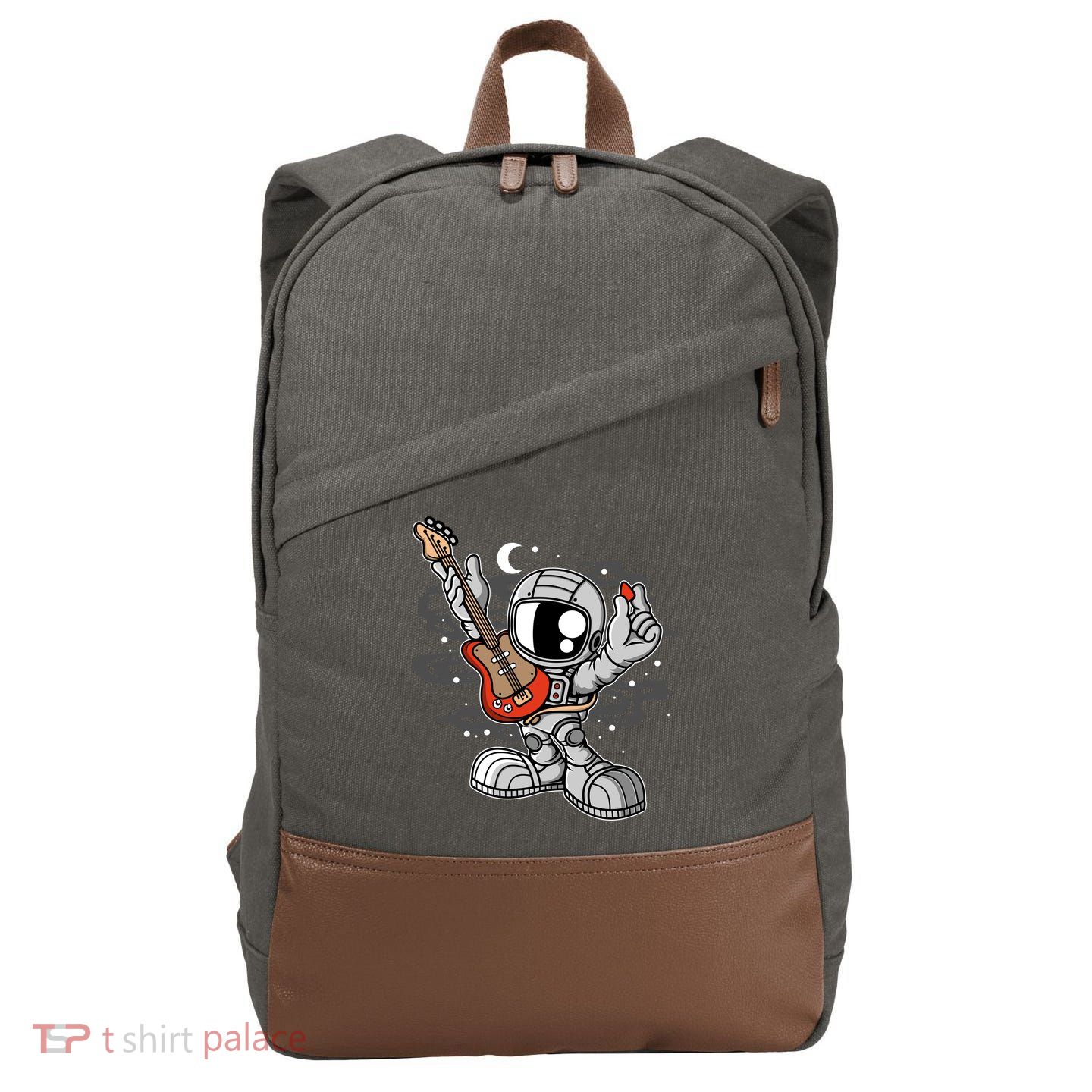 Astronaut Guitar Cotton Canvas Backpack