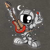 Astronaut Guitar Cotton Canvas Backpack