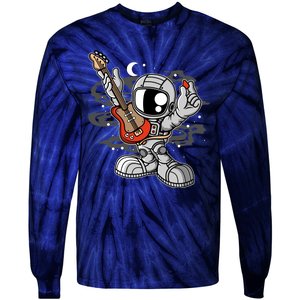 Astronaut Guitar Tie-Dye Long Sleeve Shirt