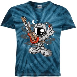 Astronaut Guitar Kids Tie-Dye T-Shirt