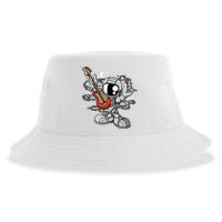 Astronaut Guitar Sustainable Bucket Hat