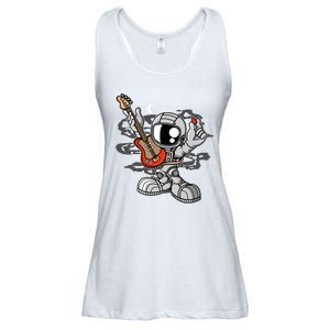 Astronaut Guitar Ladies Essential Flowy Tank