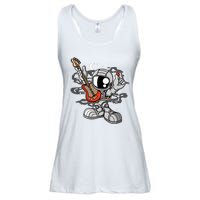 Astronaut Guitar Ladies Essential Flowy Tank