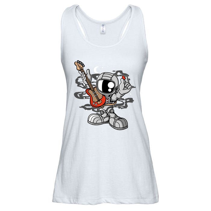 Astronaut Guitar Ladies Essential Flowy Tank