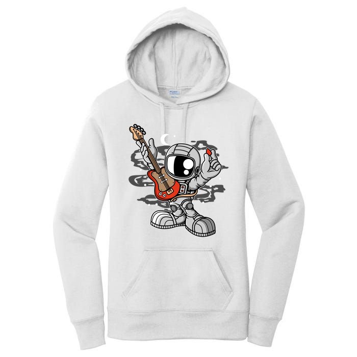 Astronaut Guitar Women's Pullover Hoodie