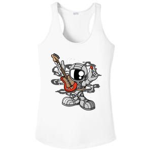 Astronaut Guitar Ladies PosiCharge Competitor Racerback Tank