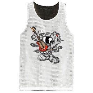 Astronaut Guitar Mesh Reversible Basketball Jersey Tank