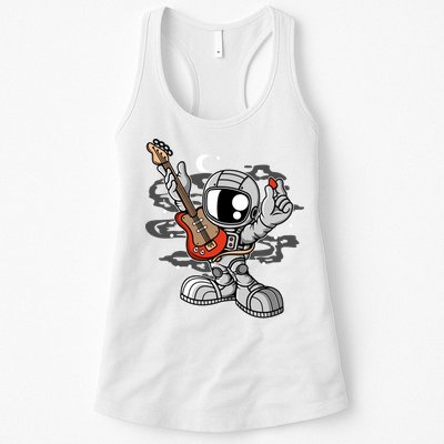 Astronaut Guitar Womens Tank Top