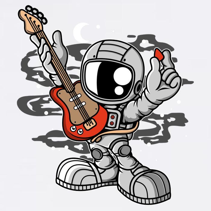 Astronaut Guitar Baby Bodysuit
