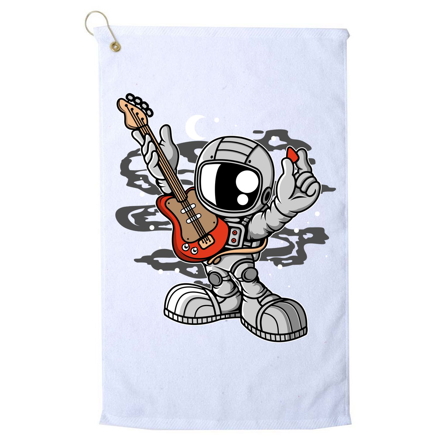 Astronaut Guitar Golf Towel