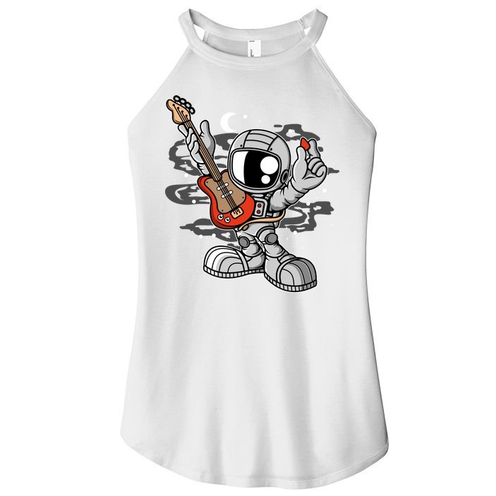 Astronaut Guitar Women's Perfect Tri Rocker Tank