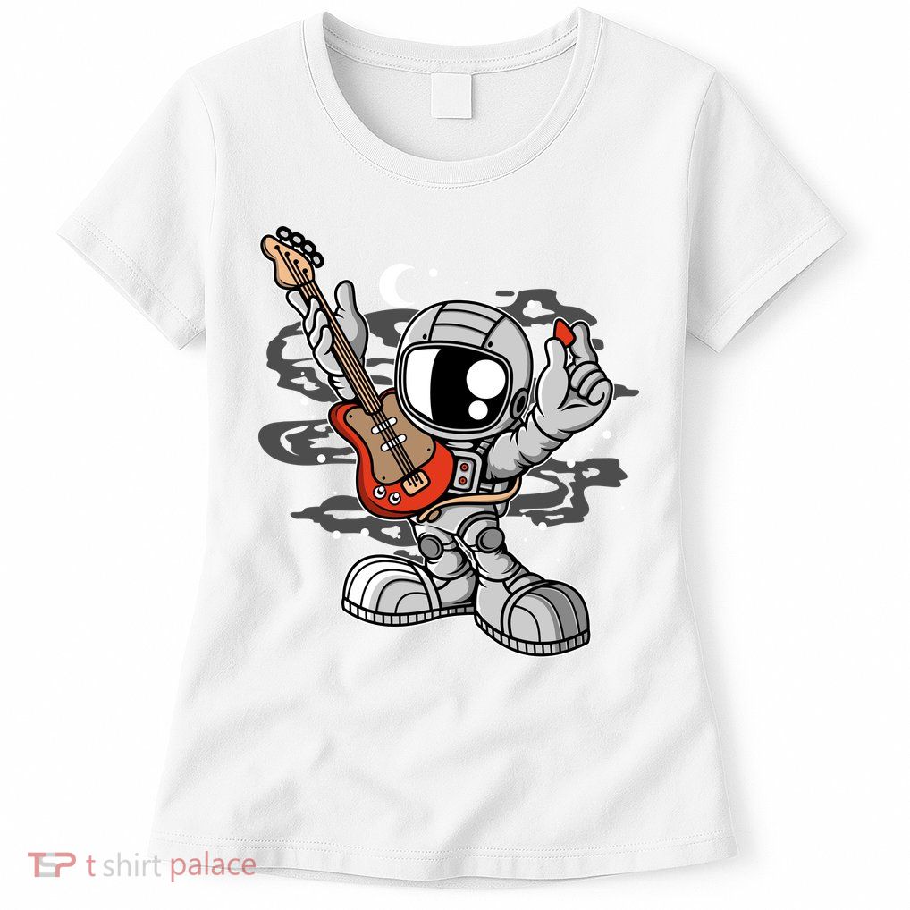 Astronaut Guitar Womens T-Shirt