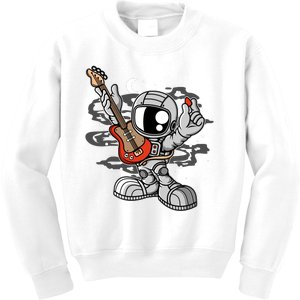 Astronaut Guitar Kids Sweatshirt