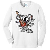 Astronaut Guitar Kids Long Sleeve Shirt