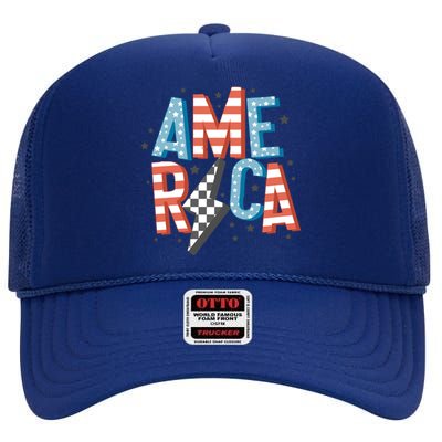 America Gift High Crown Mesh Back Trucker Hat