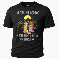 A Girl And Her Dog A Bond That Can't Be Broken Cooling Performance Crew T-Shirt