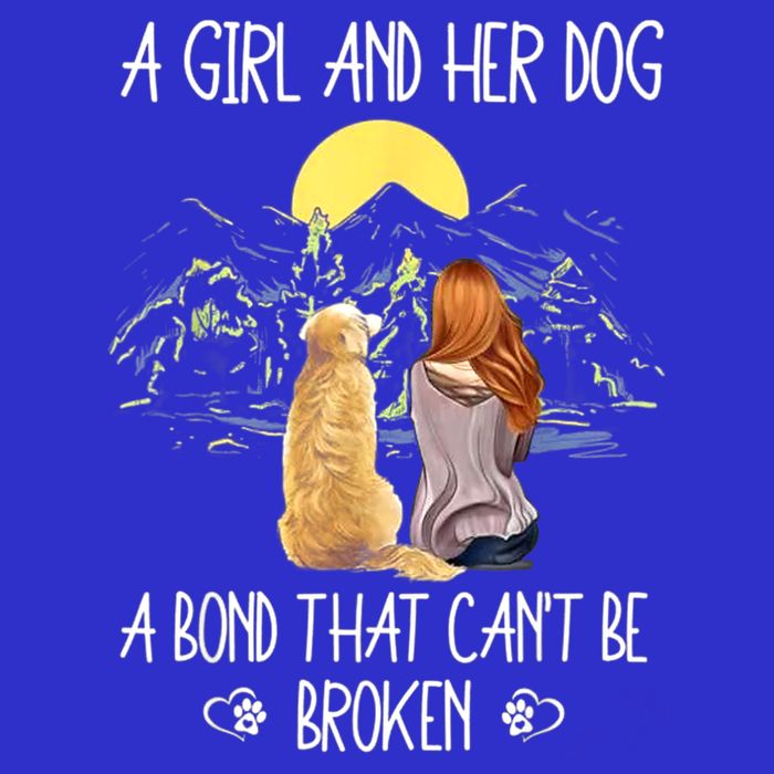 A Girl And Her Dog A Bond That Can't Be Broken Apron