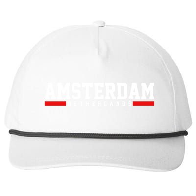 Amsterdam Gift Snapback Five-Panel Rope Hat