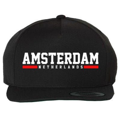 Amsterdam Gift Wool Snapback Cap