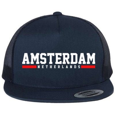 Amsterdam Gift Flat Bill Trucker Hat