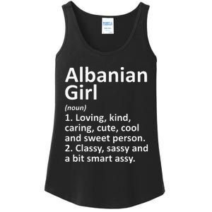 ALBANIAN GIRL ALBANIA Gift Funny Country Home Roots Descent Ladies Essential Tank