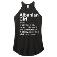 ALBANIAN GIRL ALBANIA Gift Funny Country Home Roots Descent Women's Perfect Tri Rocker Tank