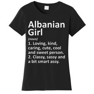 ALBANIAN GIRL ALBANIA Gift Funny Country Home Roots Descent Women's T-Shirt