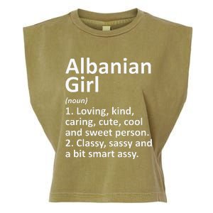 ALBANIAN GIRL ALBANIA Gift Funny Country Home Roots Descent Garment-Dyed Women's Muscle Tee