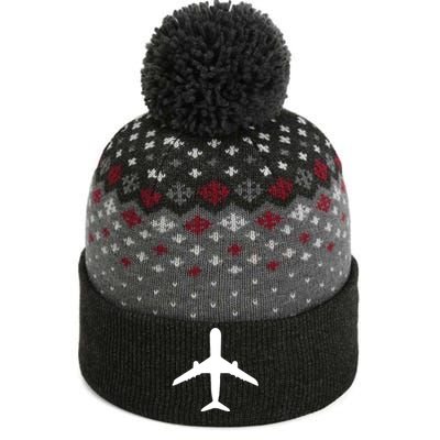 Aviation Geek Airplane Pilot Dad Husband Fathers Day The Baniff Cuffed Pom Beanie