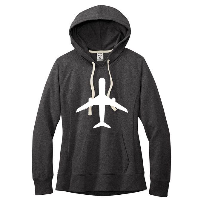 Aviation Geek Airplane Pilot Dad Husband Fathers Day Women's Fleece Hoodie