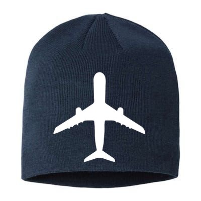 Aviation Geek Airplane Pilot Dad Husband Fathers Day Sustainable Beanie