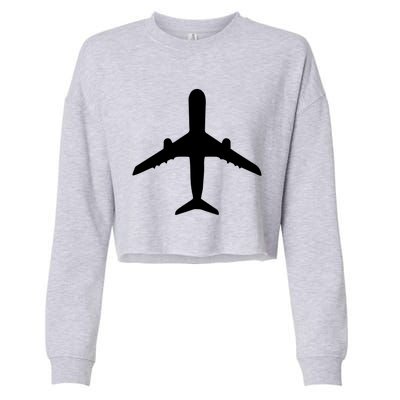 Aviation Geek Airplane Pilot Dad Husband Fathers Day Cropped Pullover Crew