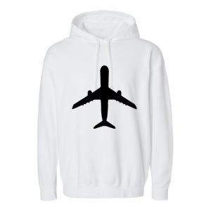 Aviation Geek Airplane Pilot Dad Husband Fathers Day Garment-Dyed Fleece Hoodie