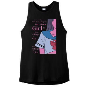 Anime Girl Ladies PosiCharge Tri-Blend Wicking Tank