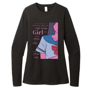 Anime Girl Womens CVC Long Sleeve Shirt