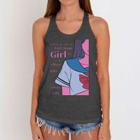 Anime Girl Women's Knotted Racerback Tank