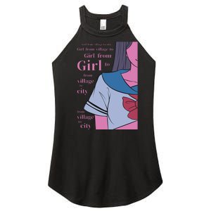 Anime Girl Women's Perfect Tri Rocker Tank