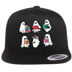 Acotar Ghost Acotar Bookish Ghost Flat Bill Trucker Hat