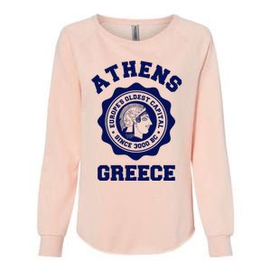 Athens Greece Athena From Ancient Greek Womens California Wash Sweatshirt