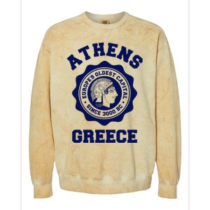 Athens Greece Athena From Ancient Greek Colorblast Crewneck Sweatshirt